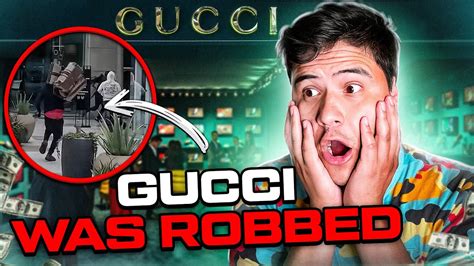 gucci store robbed|gucci store heist video.